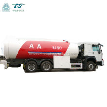 Sino HOWO 24000 Liter propane trailer mobile dispenser lpg gas tank truck for sale